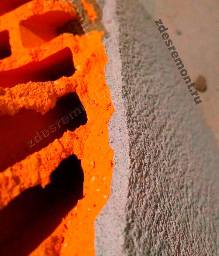 Адгезия штукатурки к керамическим блокам
